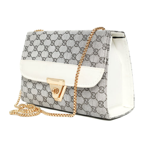 CG Box – Printed Chain Crossbody Handbag