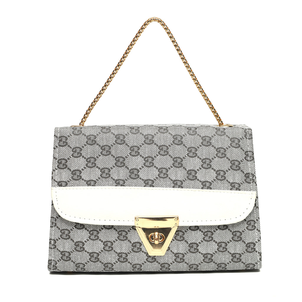 CG Box – Printed Chain Crossbody Handbag