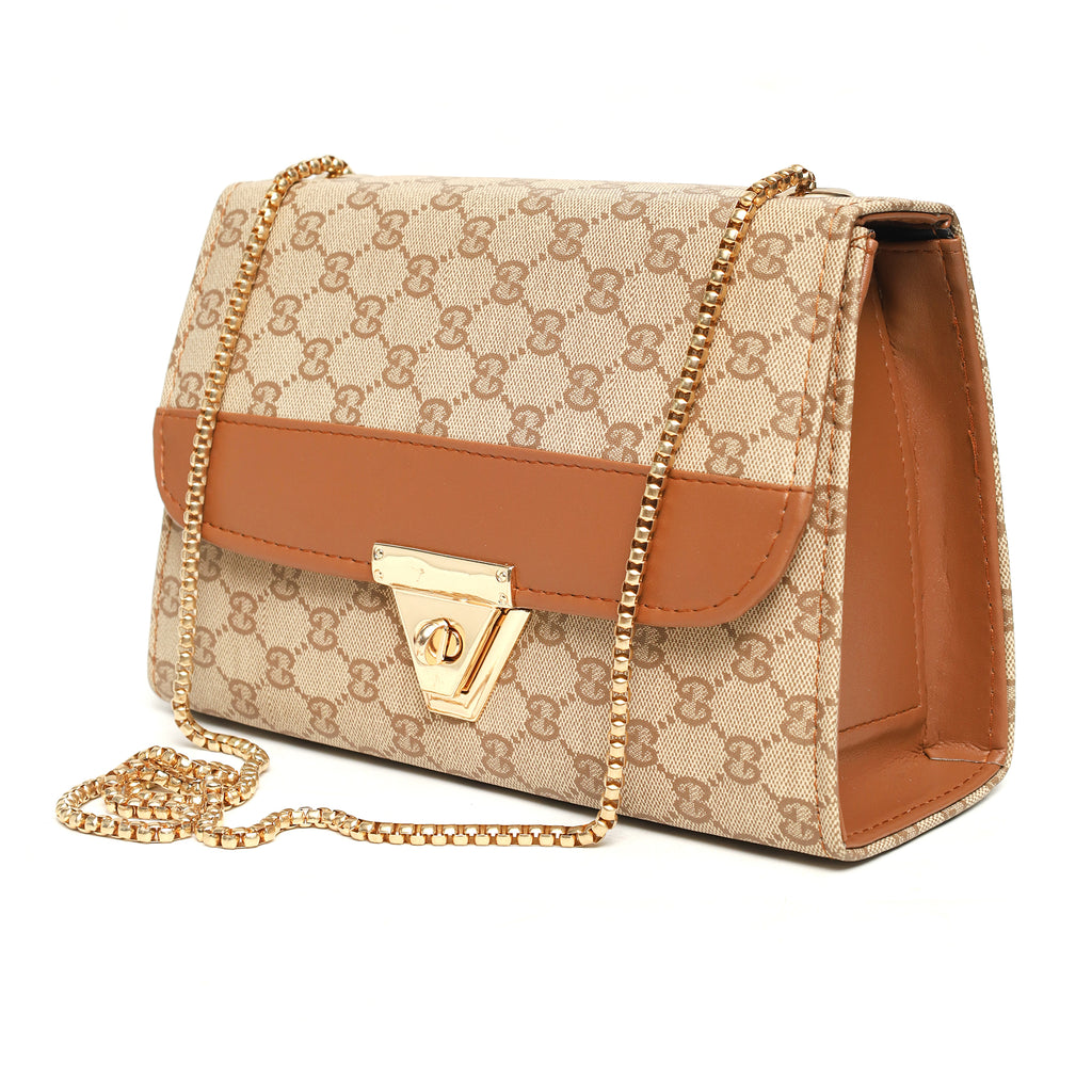 CG Box – Printed Chain Crossbody Handbag