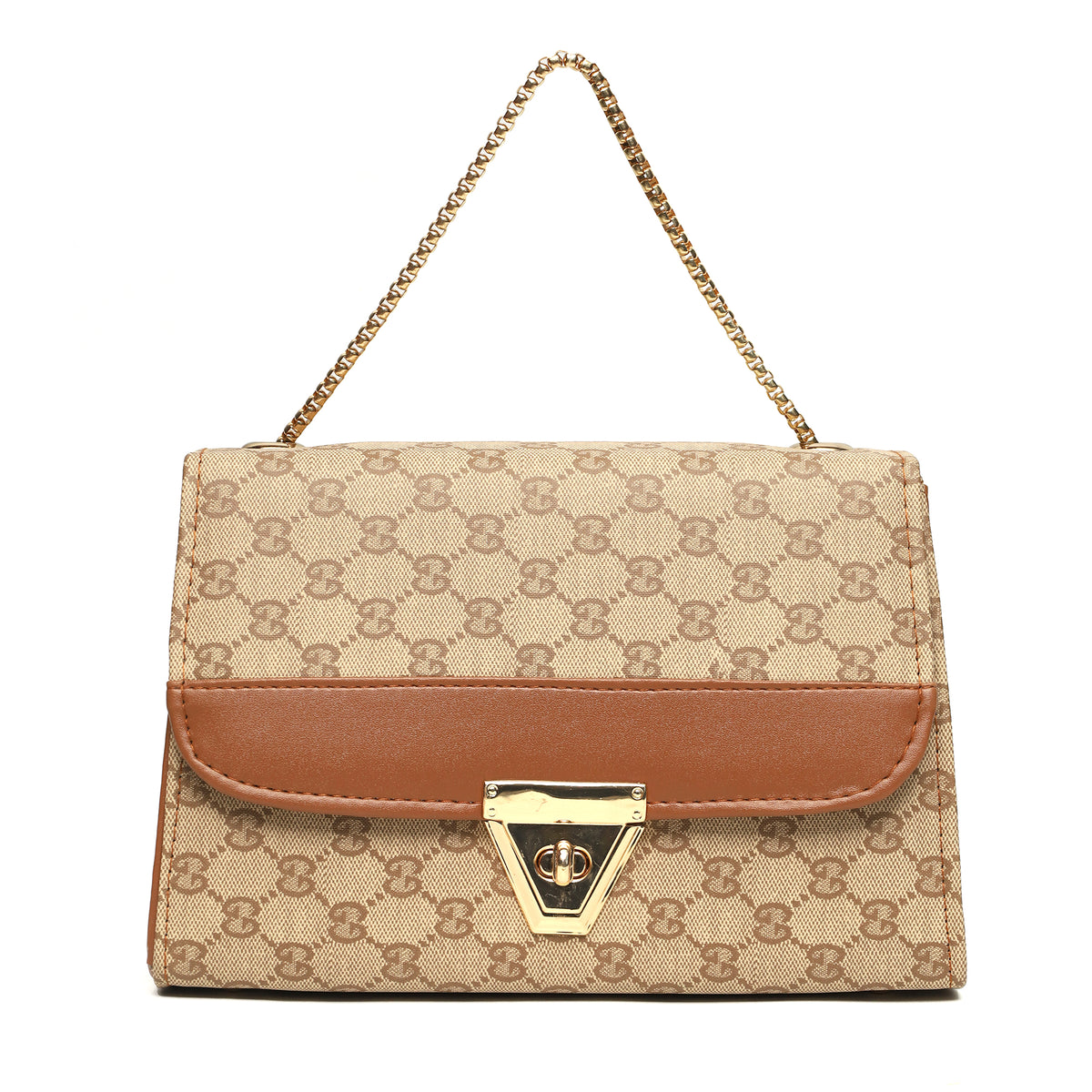 CG Box – Printed Chain Crossbody Handbag