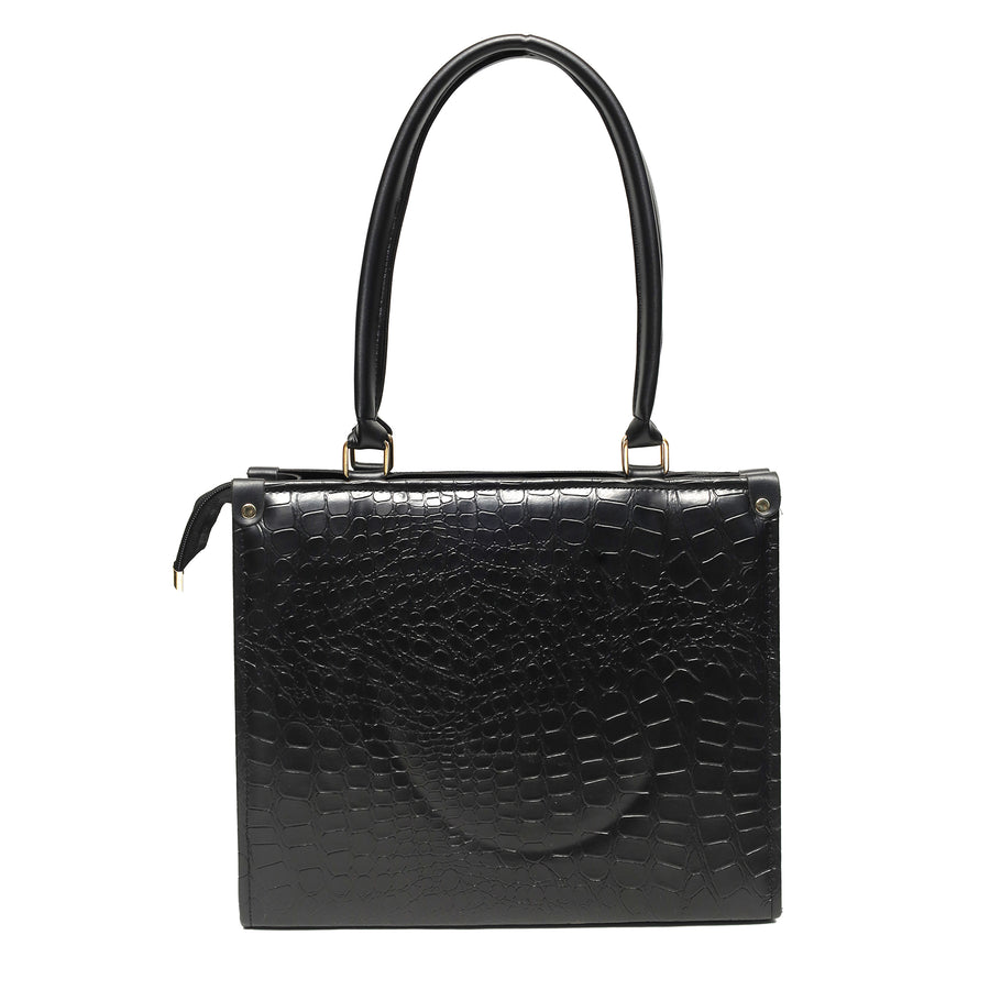 Crocodile Box – Women’s Croc Textured Shoulder Bag