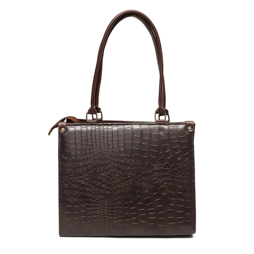Crocodile Box – Women’s Croc Textured Shoulder Bag