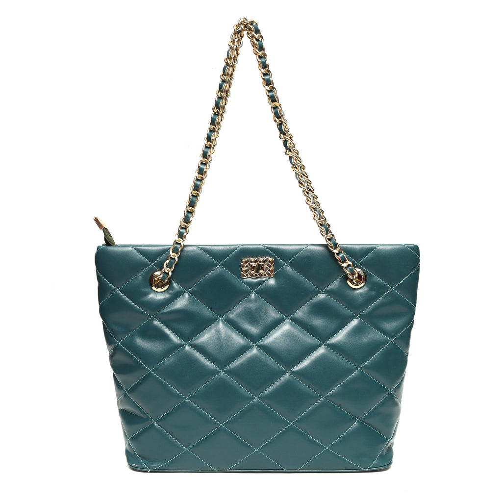 Cross Stitch Handbag - Quilted Shoulder Bag