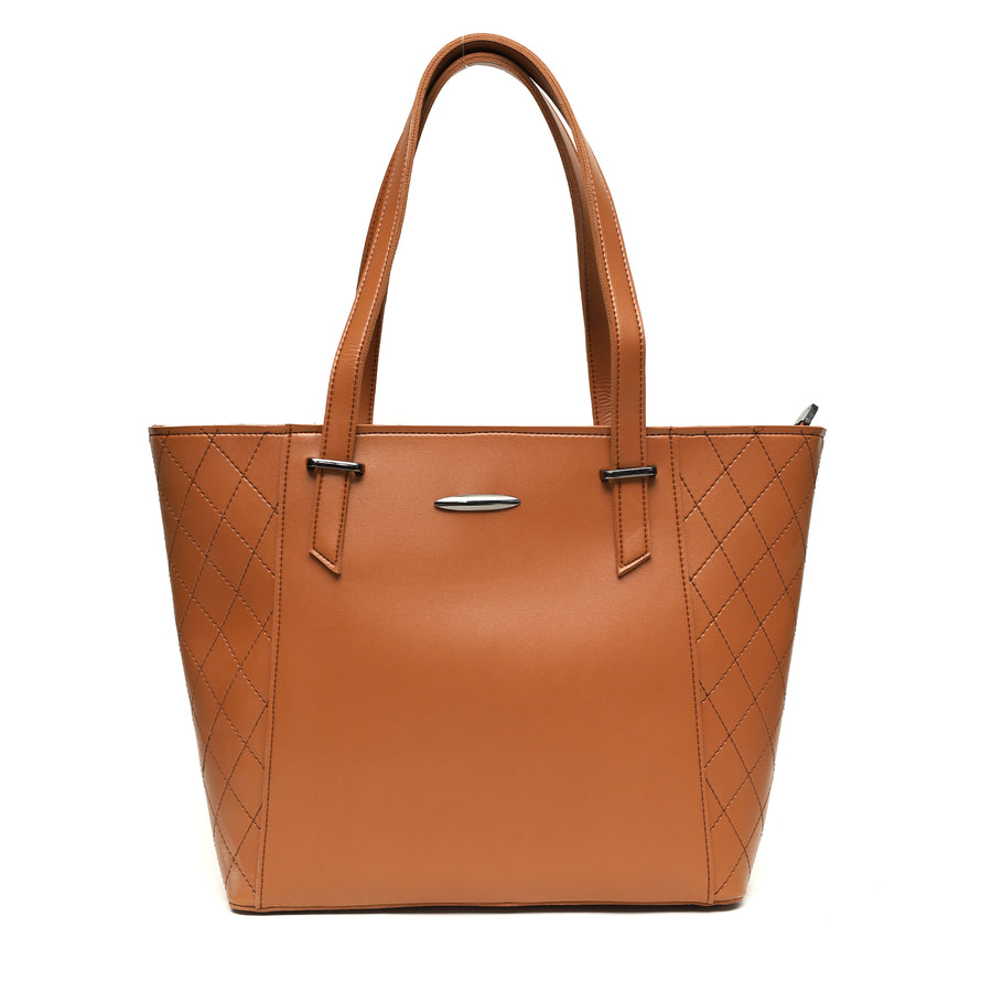 M3 Women’s Handbag – Quilted Tote Bag with Shoulder Handles