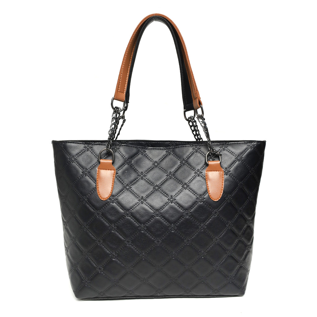 Dual Strap Handbag – Quilted Tote Bag