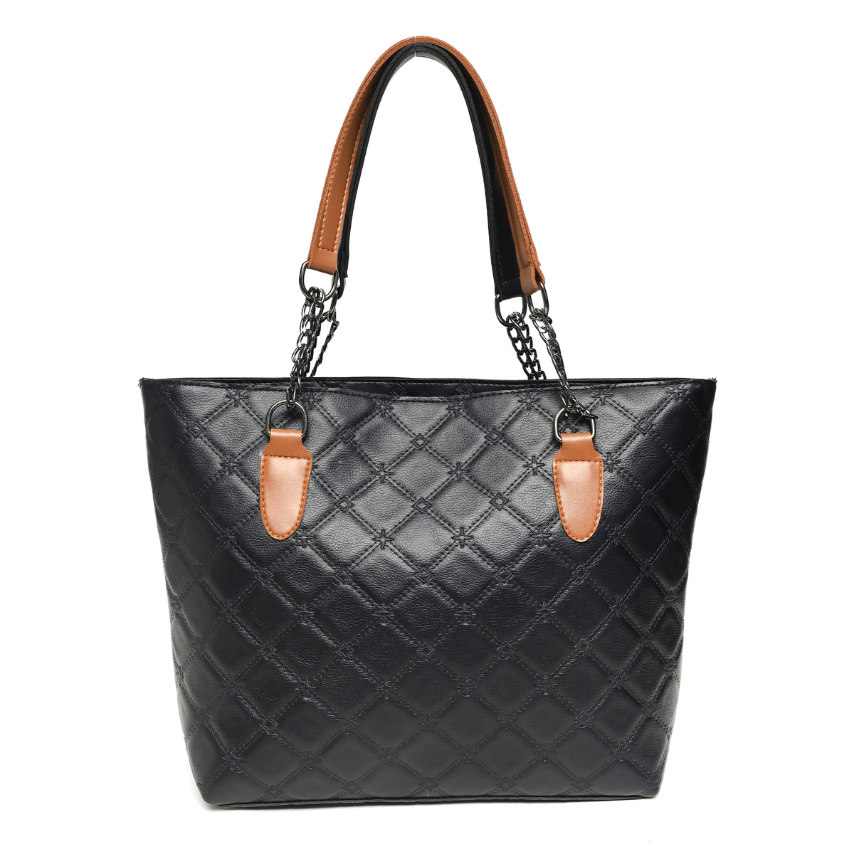 Dual Strap Handbag – Quilted Tote Bag