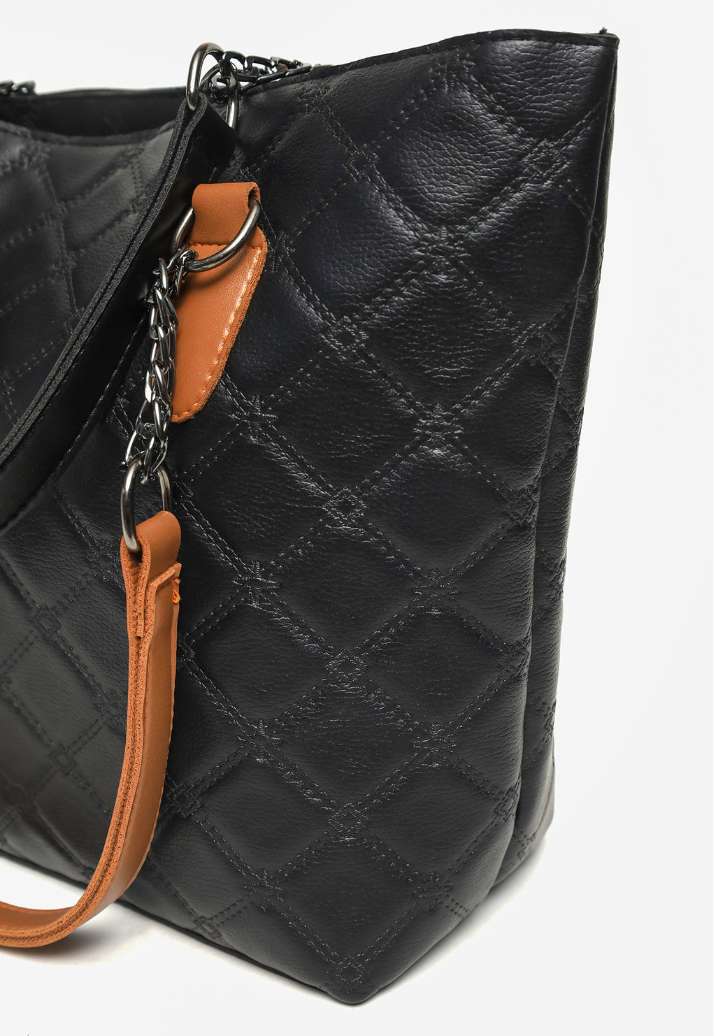 Dual Strap Handbag – Quilted Tote Bag